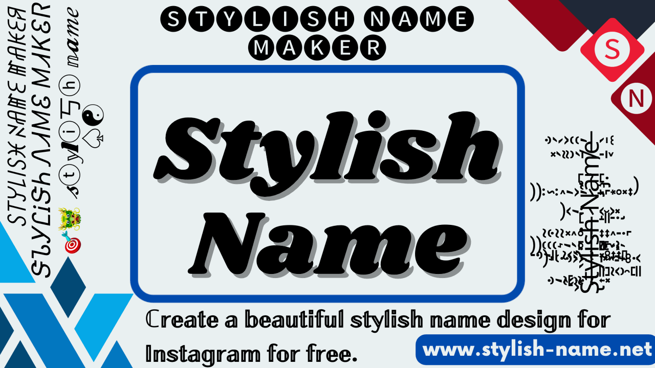 How to write stylish name on instagram profile? 